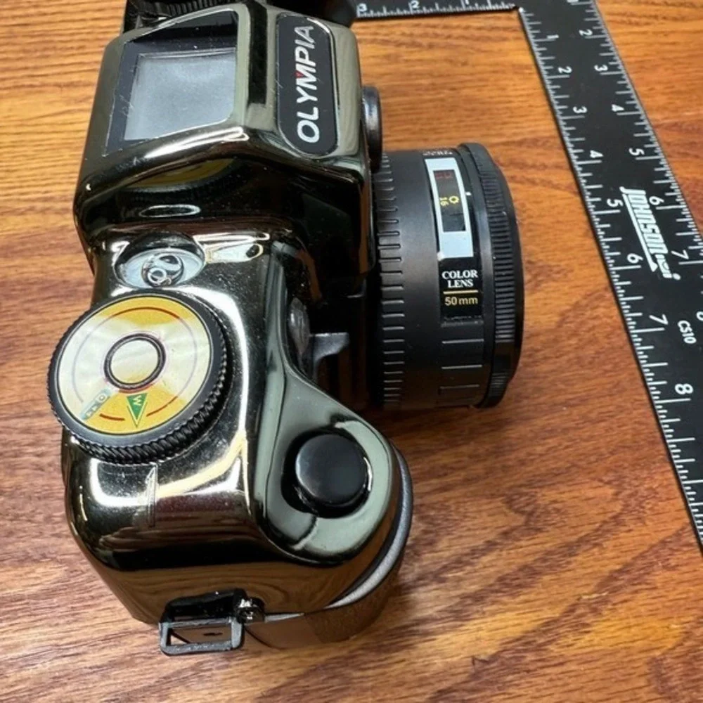 VTG Olympia GM8426 Camera 35mm‎ Flash strap box kit WORKS clean